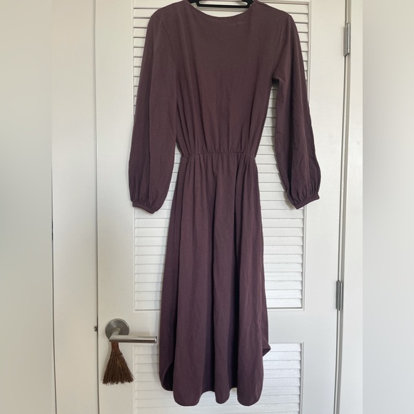 NWT Beaumont Organic Plum 100% Organic Cotton Knit Dress, XS - Picture 4 of 9